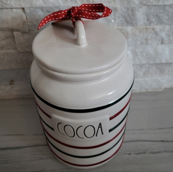 Rae Dunn COCOA ceramic canister New release - Picture 3 of 5